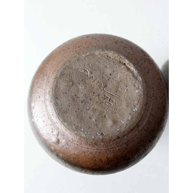 Gray 1970s Studio Pottery Jar For Sale - Image 8 of 9