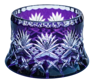 Amethyst Purple Crystal-Cut Vase