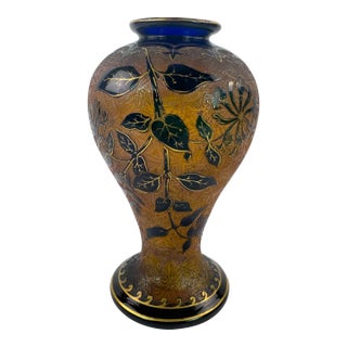 Saint-Louis Art Nouveau Crystal Vase, Désiré Christian Period, c.1900 For Sale