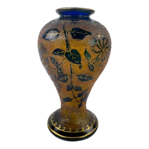 Saint-Louis Art Nouveau Crystal Vase, Désiré Christian Period, c.1900