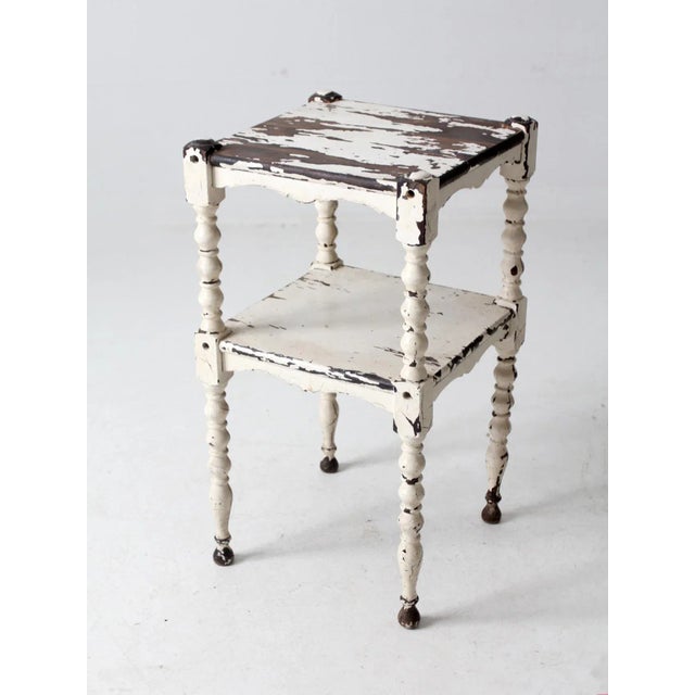Early 20th Century Antique Painted Side Table For Sale - Image 5 of 12