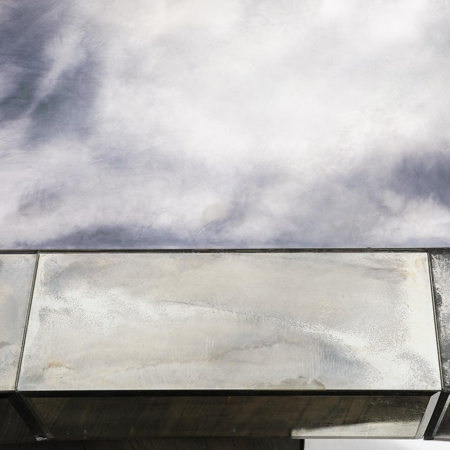 Mid-Century Modern Glamorous Smokey Mirrored Center Hall / Dining Table For Sale - Image 11 of 16