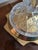 Vintage Glass and Brass Column Table Lamp For Sale In Indianapolis - Image 6 of 9