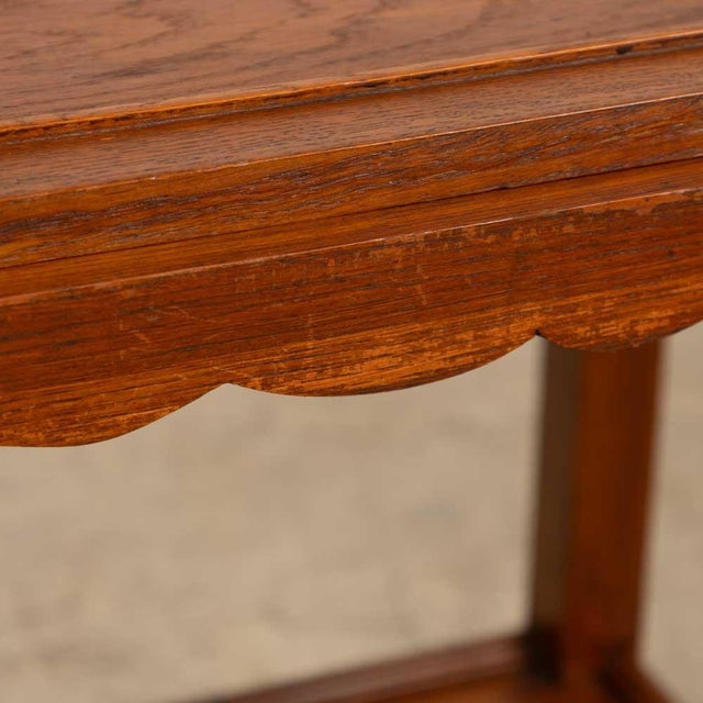 1940s French Scalloped Dessert Cart For Sale - Image 9 of 12