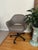 2010s Authentic 2019 Knoll Eero Saarinen Executive Swivel-Tilt Desk Chair in Cadet Grey Volo Leather For Sale - Image 5 of 11