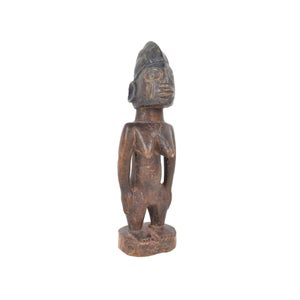 Early 20th Century Yoruba Ibeji Female Miniature Figure 11.5 Inch Nigeria