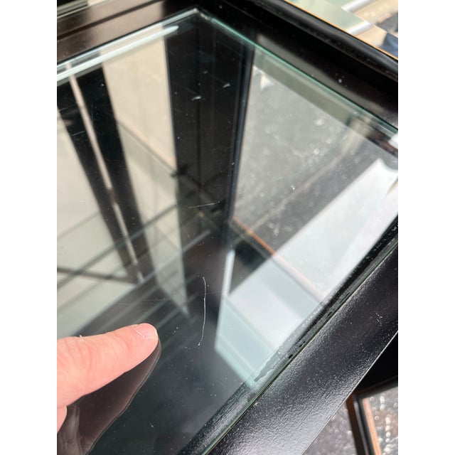 Wood Raymond Sobota for Century Chin Hua Burlwood Illuminated Display Cabinet For Sale - Image 7 of 12