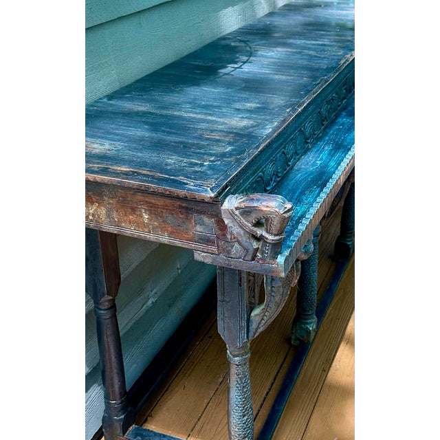 1950s Vintage Carved Altar Table For Sale - Image 9 of 9