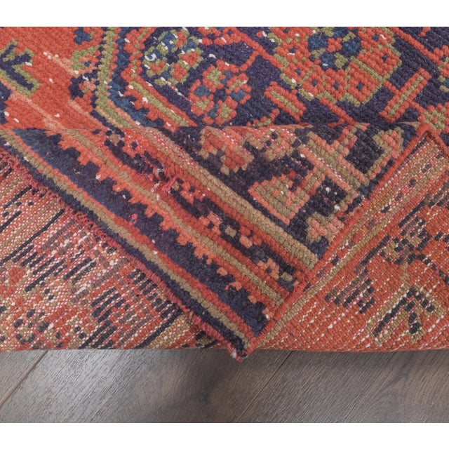 1980s 1980s Vintage Turkish Hand-Knotted Floral Runner For Sale - Image 5 of 8