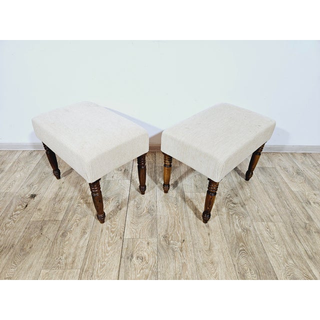 English Poufs, 1800s, Set of 2 For Sale - Image 11 of 12