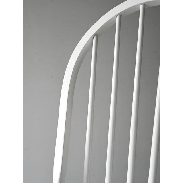 Scandinavian White Chair, 1960s For Sale - Image 3 of 5