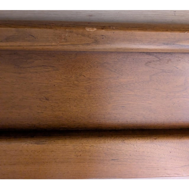 Vintage Mid-Century Modern Full or Queen Walnut Bed by White Furniture Company For Sale - Image 15 of 15