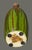 Mid-Century Modern Drip Glaze Pottery Green Earth Tone Vase For Sale - Image 4 of 6