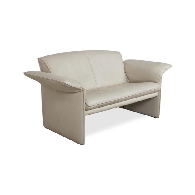 Modern JR 2700 2-Seater Sofas in Cream Leather from Jori, Set of 2 For Sale - Image 3 of 16
