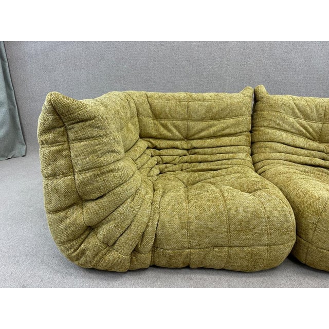 Set of Vintage Yellow Two Corners Modular Sofa from Ligne Roset Togo, in Good conditions. Designed 1960 to 1969 This piece...
