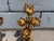 Italian 1960s Italian Table Lamps, Floral Design, Gold, Gilt - a Pair For Sale - Image 3 of 15