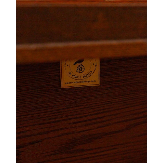 Brown Antique Oak School Locker Armoire For Sale - Image 8 of 18