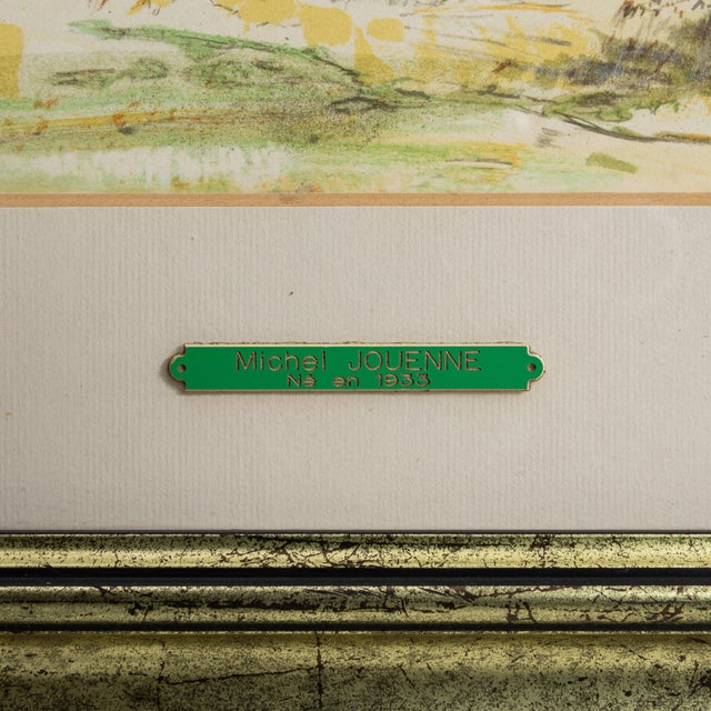 1930s France Green Wood Painting For Sale - Image 14 of 15