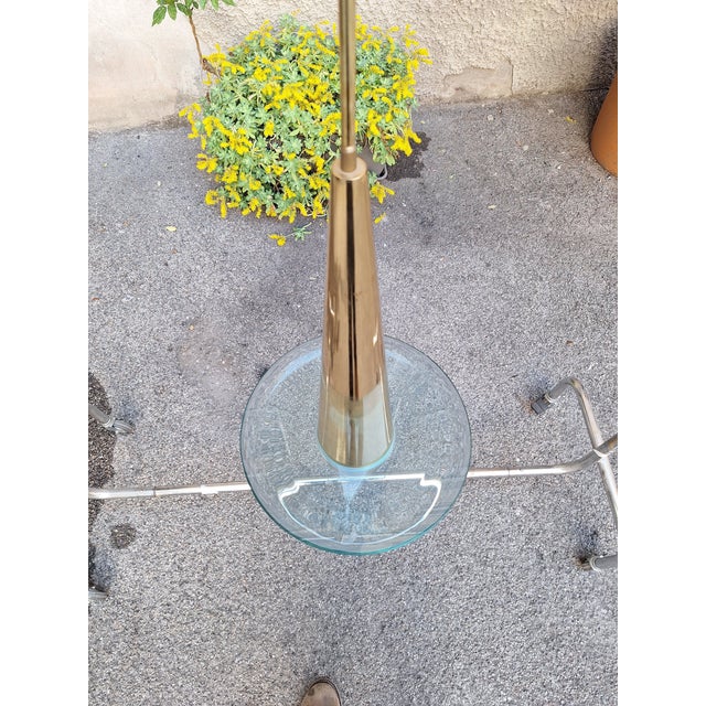 Drop-Shaped Brass Pendant Light by Fedele Papagni, 1990s For Sale - Image 9 of 10