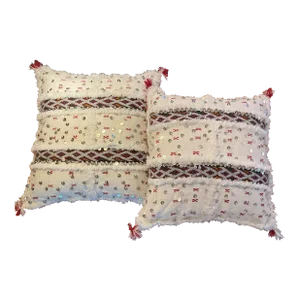 Set of 2 Large Moroccan Pillows