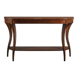Woodbridge Furniture Gramercy Console Table, Umber Finish For Sale