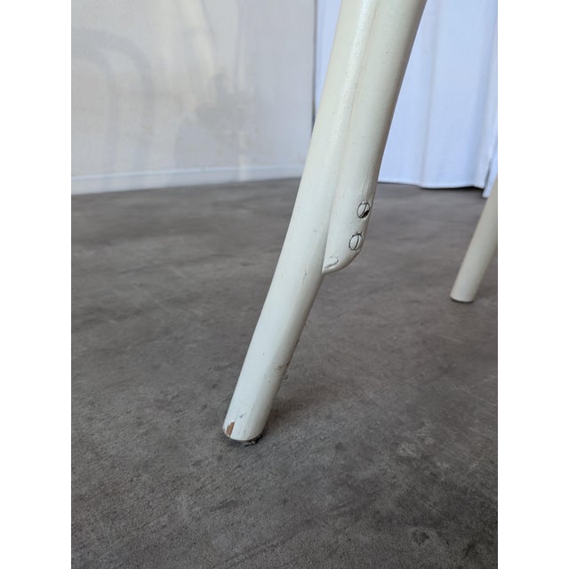 Vintage Dining Chair in White Beech and Bentwood Cane Seat, 1970s For Sale - Image 11 of 18