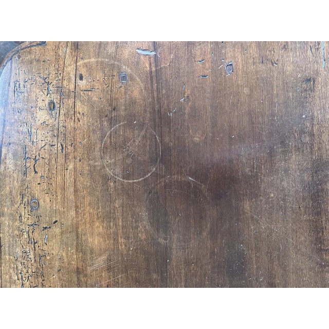 Wood Antique French Walnut Side Table For Sale - Image 7 of 17