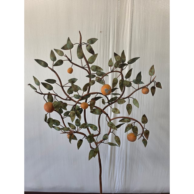 Mid 20th Century Vintage Mid Century Italian Tole Citrus Tree For Sale - Image 5 of 15