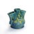 Roseville Pottery Roseville Art Pottery Blue Flower Frog With Clematis Pattern Mid 20th Century For Sale - Image 4 of 8