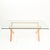 Wooden Dining Table with Glass Top For Sale - Image 5 of 18