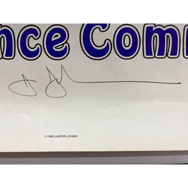 Blue Merce Cunnigham and Dance Company Jasper Johns Target Poster, 1968 For Sale - Image 8 of 11