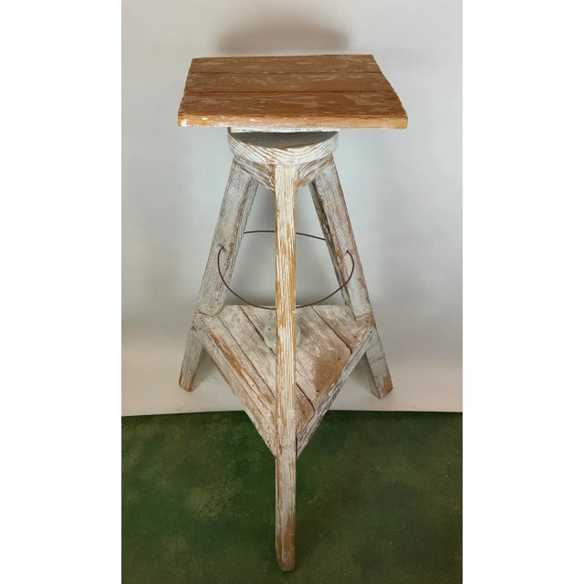Wood Vintage French Sculpting Stand For Sale - Image 7 of 12