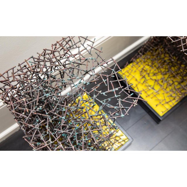 Contemporary Mid 20th Century Sven Herman Paditz Nail Sculpture Tables For Sale - Image 3 of 4
