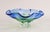 Amazing looking mid century blue Murano glass bowl or centerpiece coming from the world famous workshops in Venetia/ Italy...