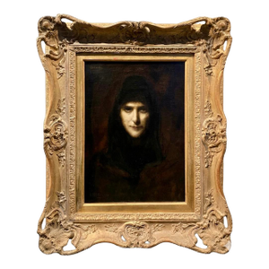 Jean-Jacques Henner - La Religieuse ( the Nun) -19th Century Oil Painting