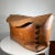 AMBIANIC presents 1970s Vintage Hipster Leather Satchel Saddle Bag Contrast Top Stitch 14 tall x 10.5 d x 19.5 w Preowned...