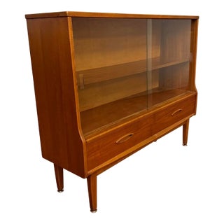 Jentique Mid-Century Teak Bookcase Display For Sale