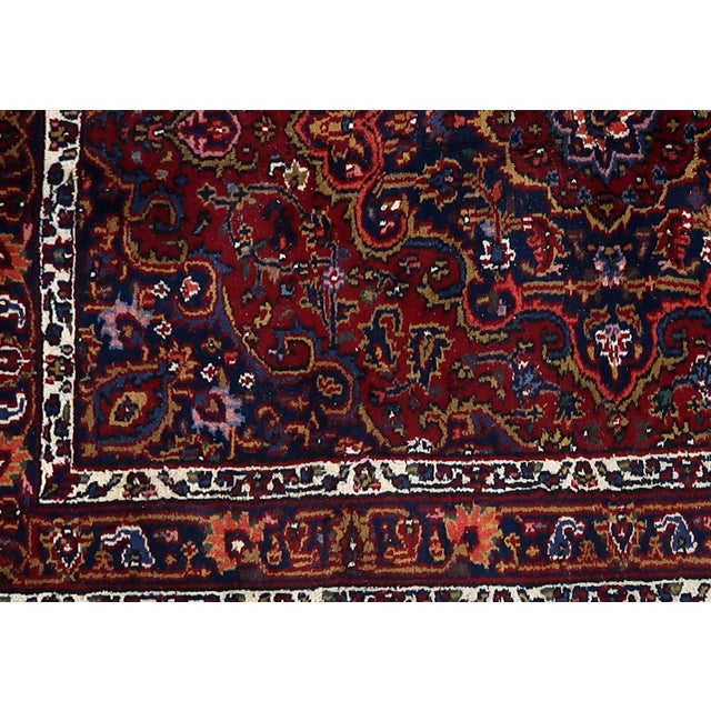 1970s, Handmade Vintage Persian Hamadan Rug 4.8' X 6.6' For Sale - Image 4 of 7