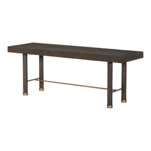 Century Furniture Biscayne Bench, Mink Grey Finish