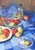 Luise Kornsand, Fruit Still Life, 1941, Oil Painting on Canvas, Framed For Sale - Image 4 of 9