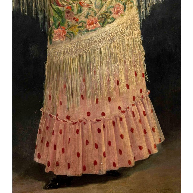 Adolfo Aguila Acosta Portrait of a Woman Oil on Panel For Sale In New York - Image 6 of 9