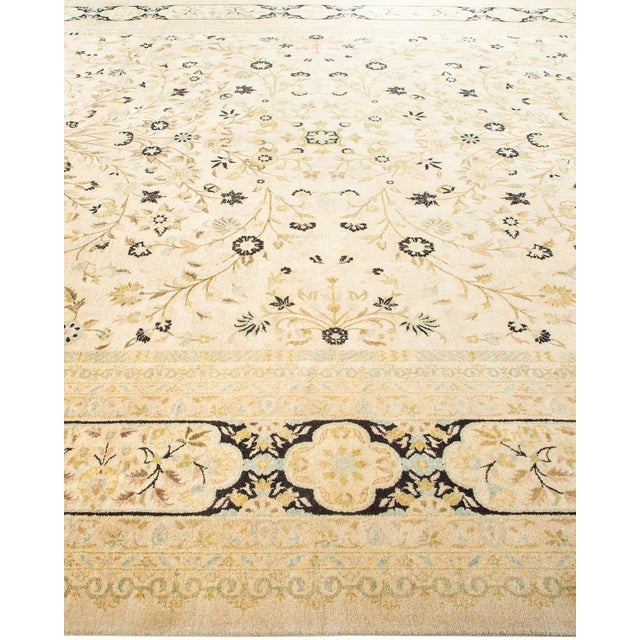 Solo Rugs Mogul, One-of-a-Kind Hand-Knotted Area Rug - Ivory, 10' 1" x 13' 7" For Sale - Image 4 of 8