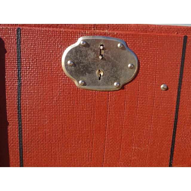 Vintage Beech Cabin Trunk, 1930s For Sale - Image 9 of 18