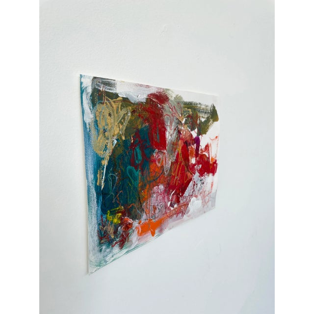 2020s Abstract Small Work on Paper Painting Untitled #10 by Stephanie Visser For Sale - Image 5 of 7