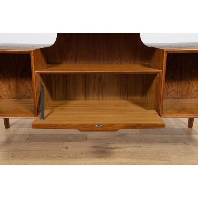 Brown Mid-Century Teak Model 75 Freestanding Desk from Omann Jun, Denmark, 1950s For Sale - Image 8 of 18