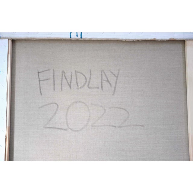 "We Take Turns Biting One Another" Large Abstract Acrylic Painting by Simon Findlay For Sale - Image 9 of 9