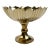 Vintage Art Deco Style Brass Compote Pedestal Bowl For Sale