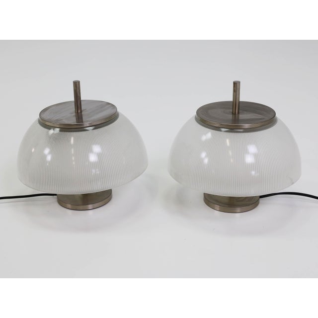 Brutalist Alfetta Table Lamps by Sergio Mazza for Artemide, Italy, 1966, Set of 2 For Sale - Image 3 of 7