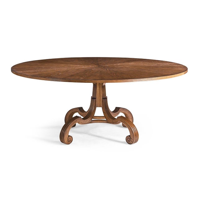 English Round Pedestal Dining Table For Sale - Image 3 of 10