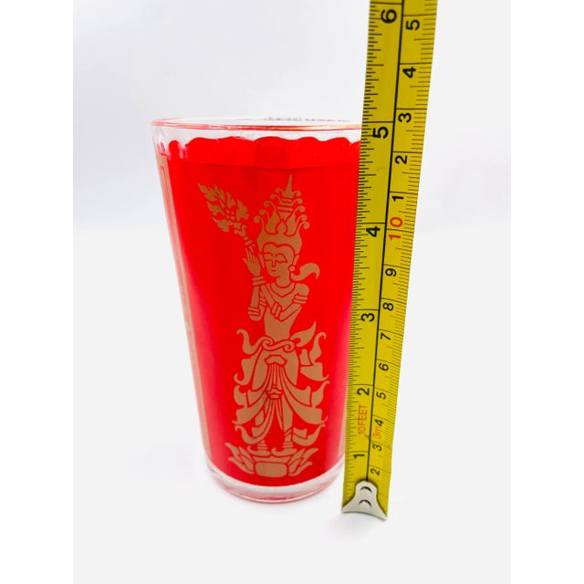 Mid-Century Goddess/Princess Cocktail Glasses- Set of 7 For Sale - Image 9 of 11